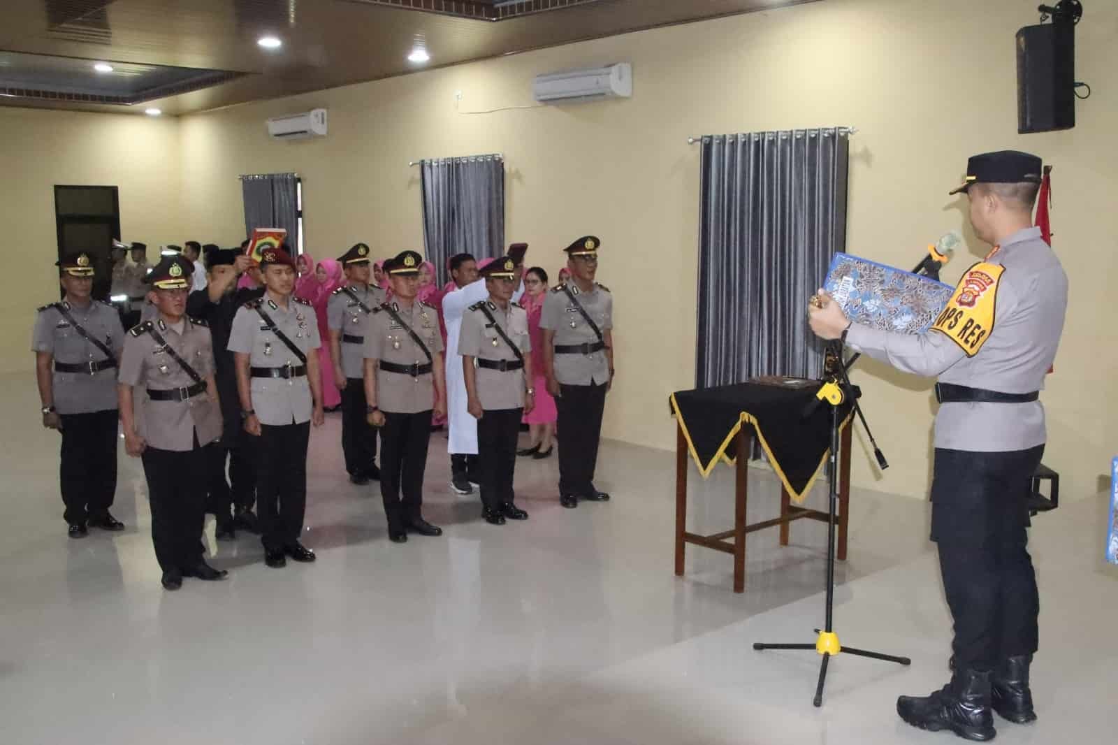 Dua Kabag dan Tiga Kasat di Polres Pringsewu Diganti