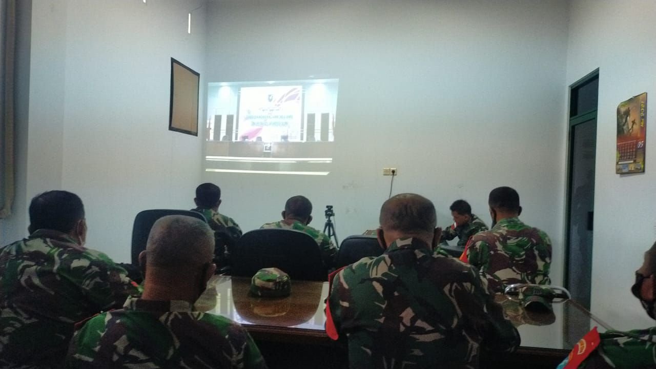 Danramil dan Babinsa Kodim 1208/Sambas Ikuti Sosialisasi Aplikasi Silacak