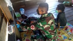 Malaria Kambuh di Toray, Satgas Pamtas Yonif 125/Simbisa Beri Perawatan