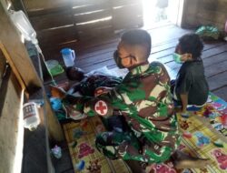 Malaria Kambuh di Toray, Satgas Pamtas Yonif 125/Simbisa Beri Perawatan