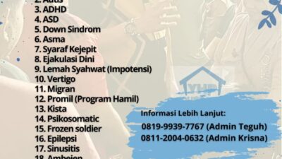 Yuli Hendro Priyono Buka Layanan Pengobatan Alternatif Private