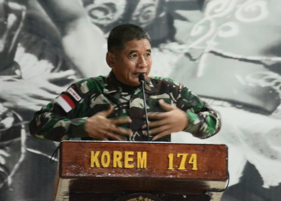 Danrem 174 Merauke Beri Pembekalan ke Yonif 315 Garuda Tengah Malam
