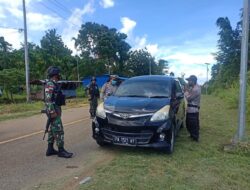Sinergitas TNI-Polri di Perbatasan RI-PNG: Satgas Yonif MR 413 Kostrad Gelar Razia Gabungan