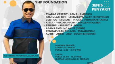 Yuli Hendro Priyono Ahli Obati Autis dan Syaraf Kejepit, Ini Informasinya