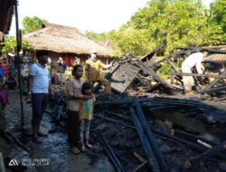 Korsleting Listrik Bikin Rumah Warga Banjarsari Habis Terbakar