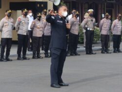 Apel Pagi Polres Serang Kota Simulasikan Manajemen Media Saat Tangani Aksi