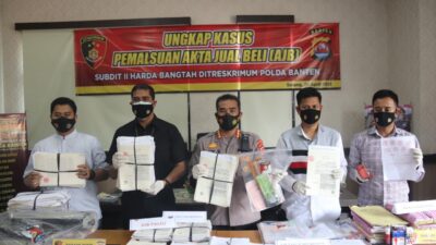 Satgas Mafia Tanah Banten Ungkap 690 AJB Palsu