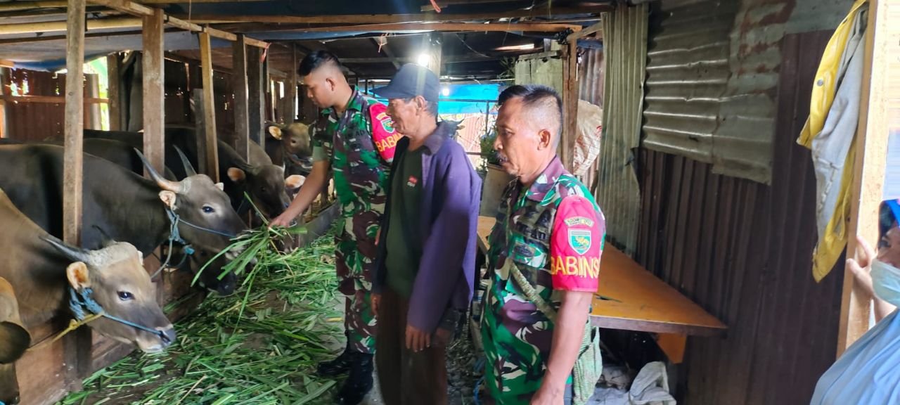 Babinsa Koramil 1710-02/Timika Anjangsana Ke Wilayah Binaan Pererat Silaturahmi