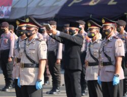 Kapolres Pandeglang Pimpin Sertijab Tiga Pejabat PJU dan Kapolsek