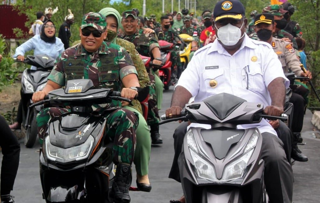 Danrem 174/ATW Merauke Dampingi Mayjen Teguh Muji Angkasa Kunjungan Kerja ke Asmat