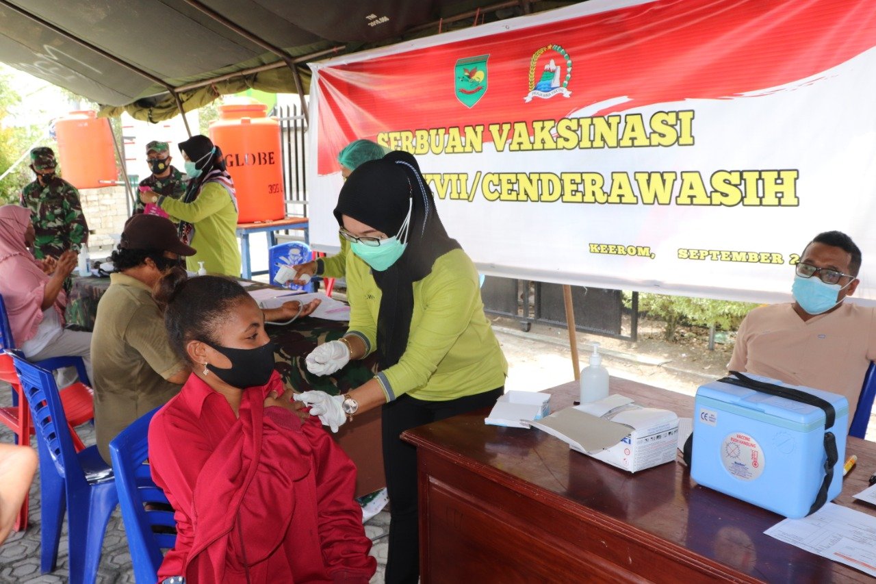 Kodam XVII Cenderawasih dan FKUB Keerom Galakkan Vaksinasi Cegah Covid-19