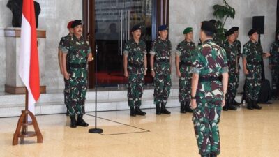 Panglima TNI Terima Laporan Kenaikan Pangkat 15 Perwira Tinggi