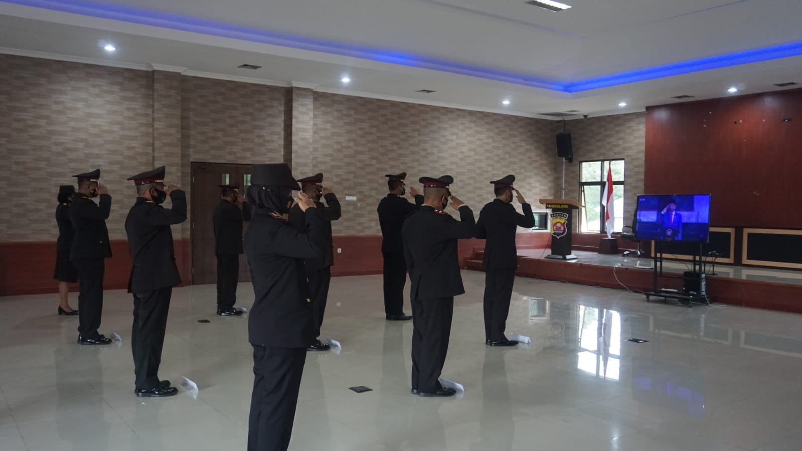 Kapolres Pandeglang Ikuti Upacara Hari Kesaktian Pancasila Secara Virtual