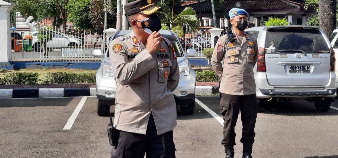Kapolsek Kramatwatu Pimpin Apel Pengamanan Unras dan Aksi HMPB