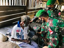Satgas Yonif 125/Simbisa Peduli Warga Perbatasan dengan Layanan Kesehatan Keliling