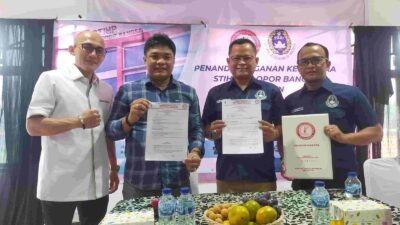 STIHP Pelopor Bangsa Gandeng PSSI Depok Berikan Beasiswa Atlet Bola