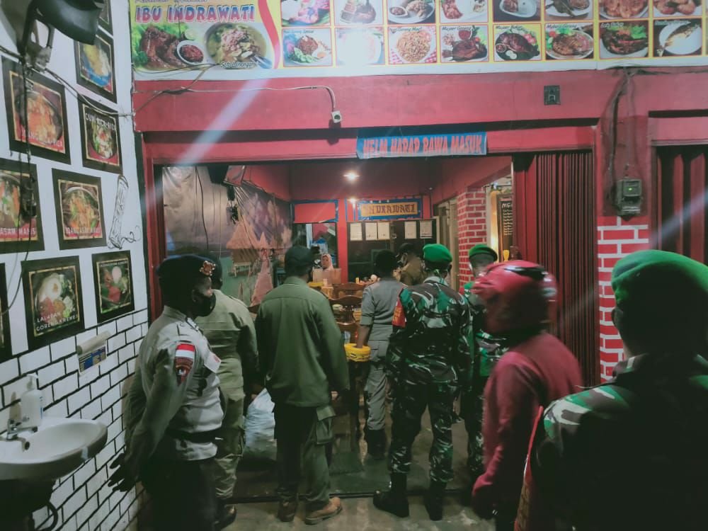 Kodim Jayapura Tegakkan Prokes Lewat Patroli Yustisi Gabungan