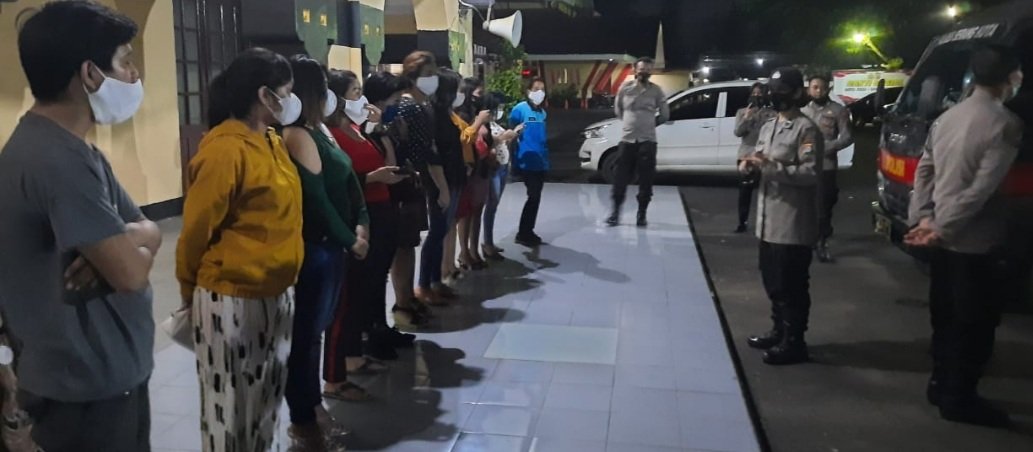 Ops Bina Kusuma Polres Serang Kota Amankan 10 Wanita Malam