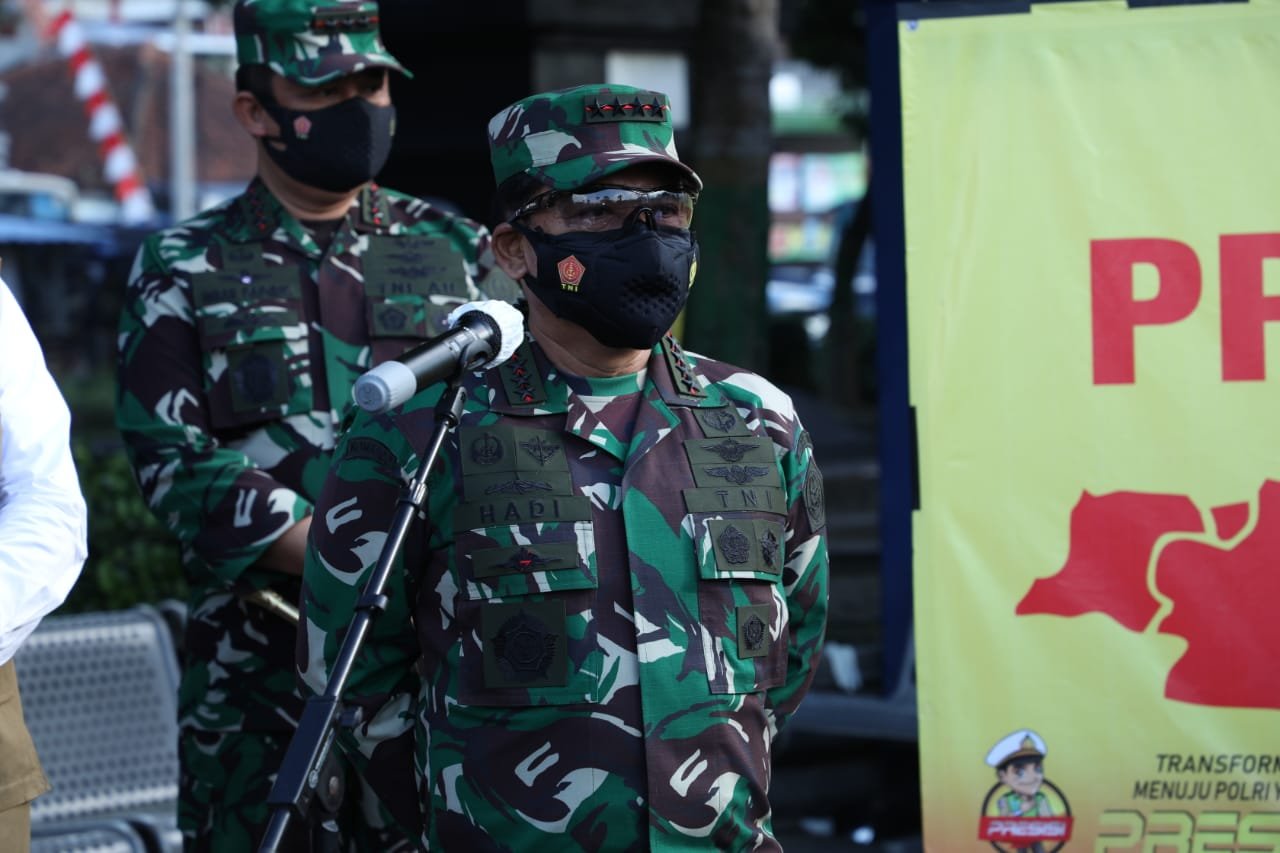 Panglima TNI Sebut Target Vaksinasi 1 Juta per Hari Tercapai