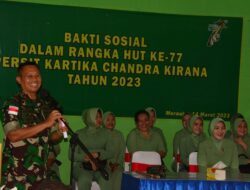 Danrem 174/ATW dan Ketua Persit Koorcab Rayakan HUT ke-77 dengan Baksos ke Panti Asuhan Kartini