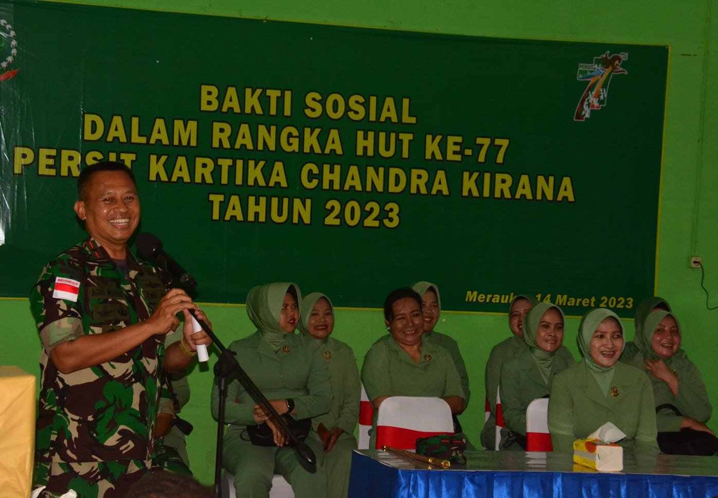 Danrem 174/ATW dan Ketua Persit Koorcab Rayakan HUT ke-77 dengan Baksos ke Panti Asuhan Kartini