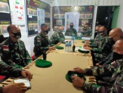 Tim Sintelad Cek Kondisi Perbatasan RI-PNG di Satgas Pamtas Yonif 125/Simbisa