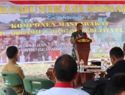 Koramil Mapurujaya Pererat Silaturahmi dengan Komsos Bersama Masyarakat