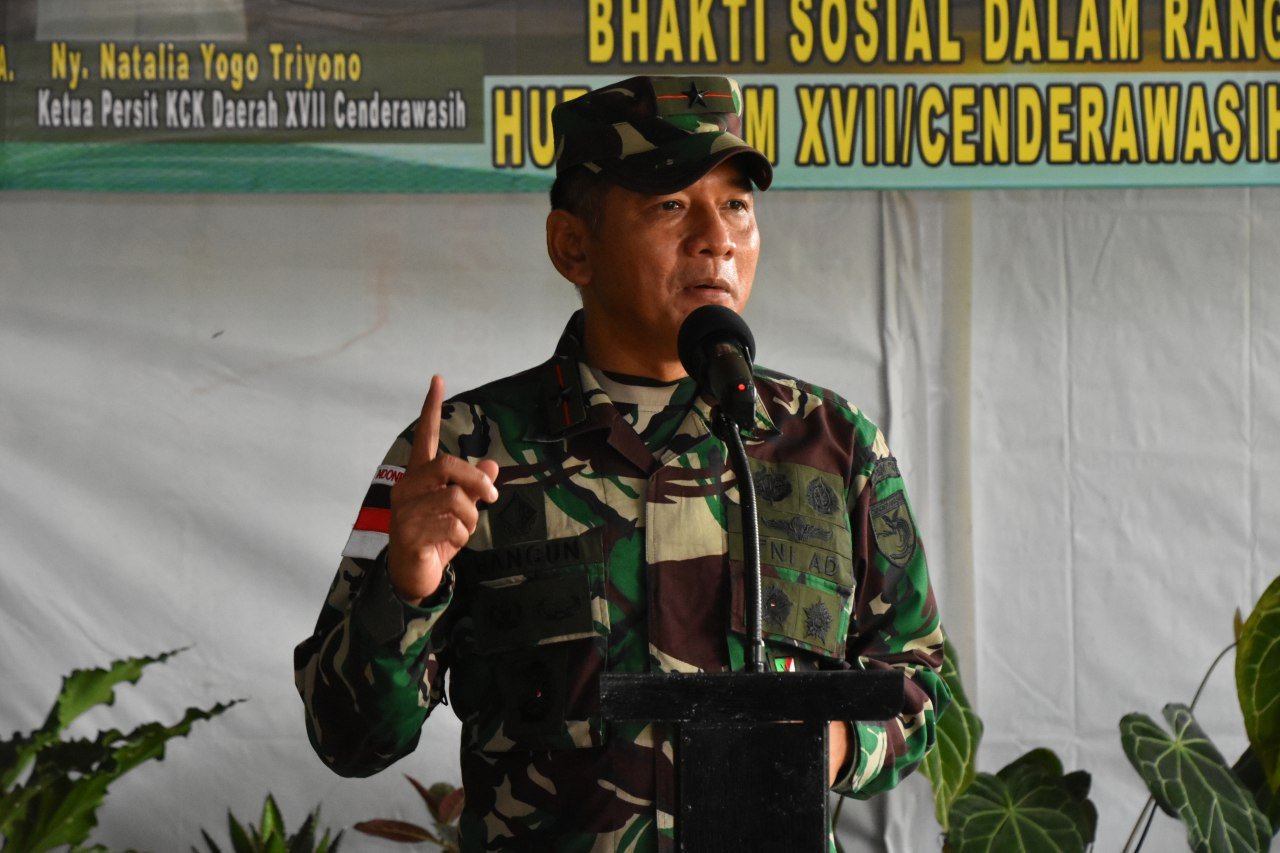 Danrem 174 Merauke Pimpin Bhakti Sosial HUT Ke-58 Kodam XVII Cenderawasih