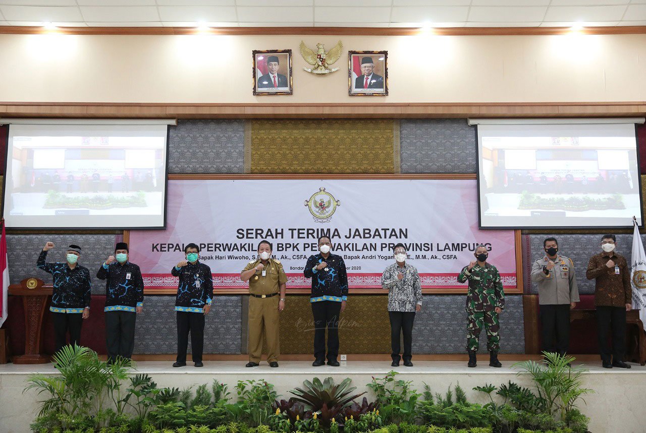 Gubernur Arinal Hadiri Sertijab Kepala BPK RI Perwakilan Lampung