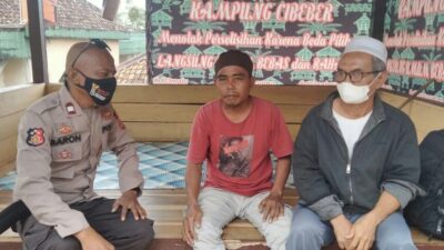 Kanit Samapta Cibeber Sambangi Warga Ciptakan Sinergi Kamtibmas