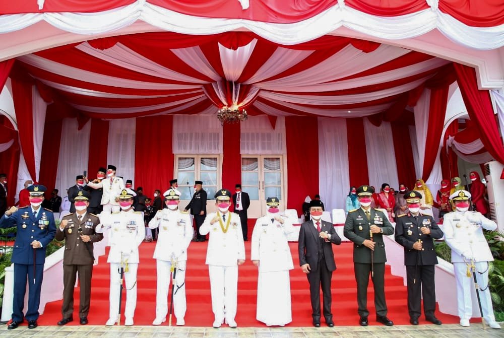 Pangkogabwilhan I Hadiri Upacara HUT RI ke-76 di Gedung Daerah Kepulauan Riau