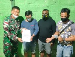 Satgas Yonif MR 413 Amankan Satu Pucuk Revolver Hasil Sweeping