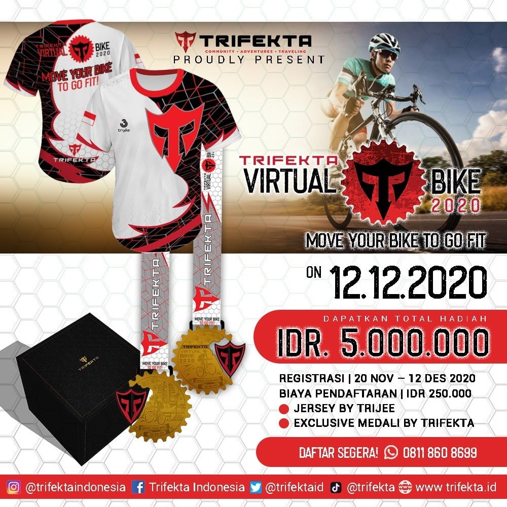 Trifekta Virtual Bike 2020: Ajang Sepeda Virtual untuk Semua Cyclist Indonesia