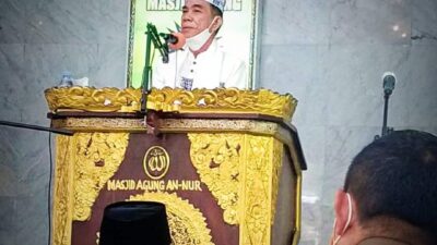HUT Ke-18 Ogan Ilir, Drs KH Mudrik Qori Jadi Khotib Jumat di Masjid Agung An-Nur