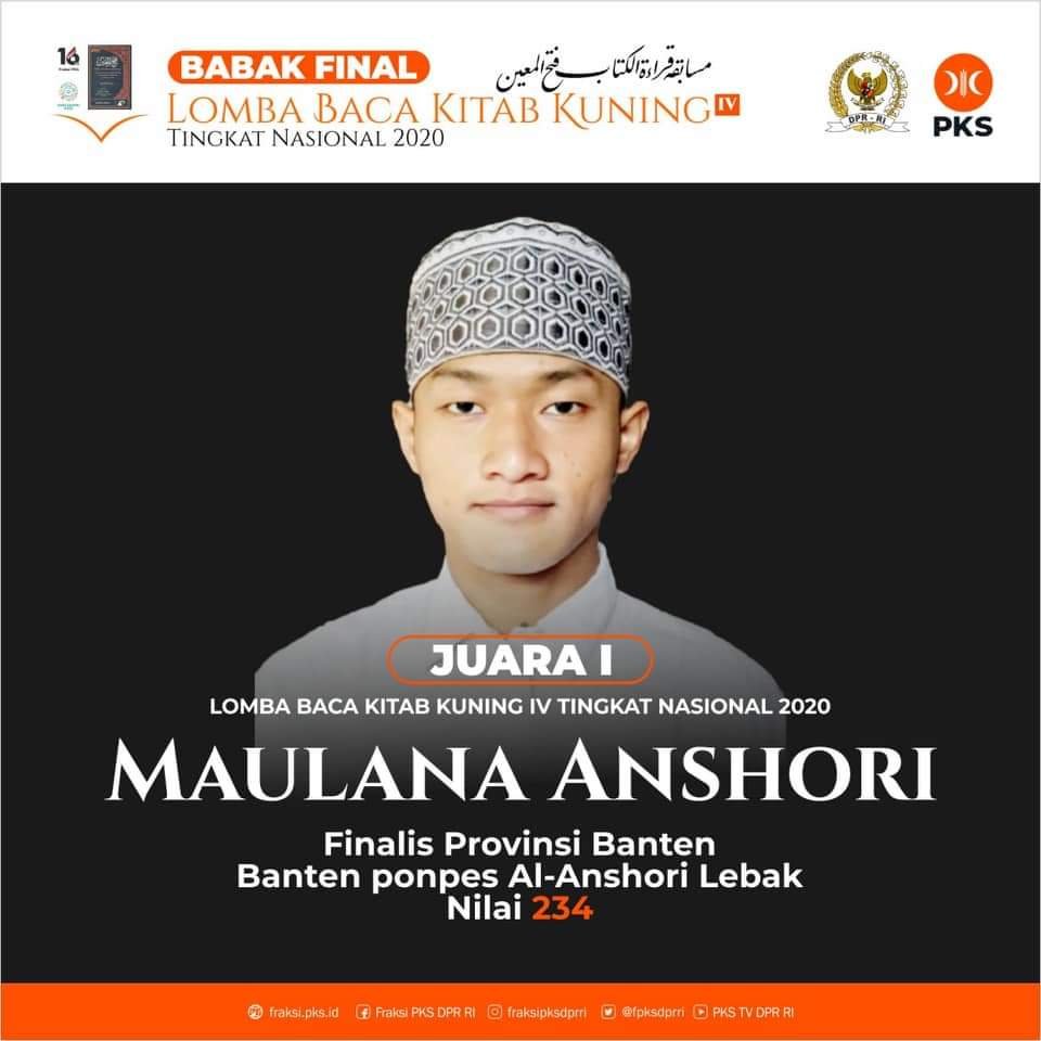 Santri Lebak Juara Lomba Baca Kitab Kuning