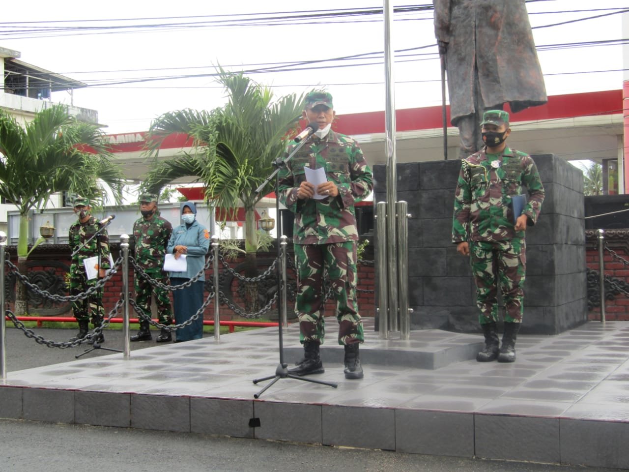 Kas Kogabwilhan I Bacakan Amanat Menkes di Hari Pahlawan