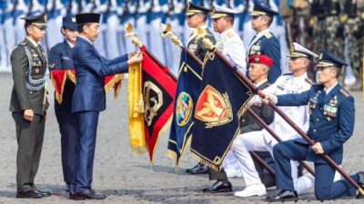 Kopassus Grup 1 Terima Tanda Kehormatan Samkarya Nugraha dari Presiden