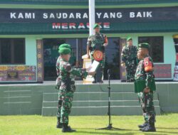 Dankolakops Korem 174/ATW Pimpin Serah Terima Satgas Pamtas RI-PNG di Sektor Selatan