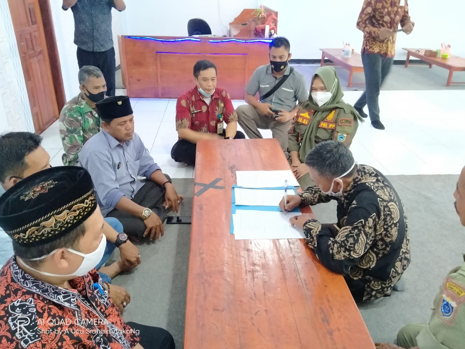 Polres Pandeglang dan Muspika Kliring Informasi Kerajaan Angling Dharma
