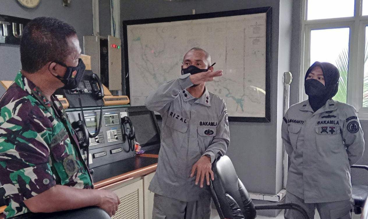 SPKKL Tual Bakamla RI Terima Kunjungan Lanal Tual