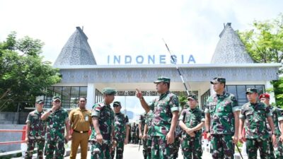 Kasum TNI Tinjau Pos Pengamanan di Perbatasan RI-Timor Leste
