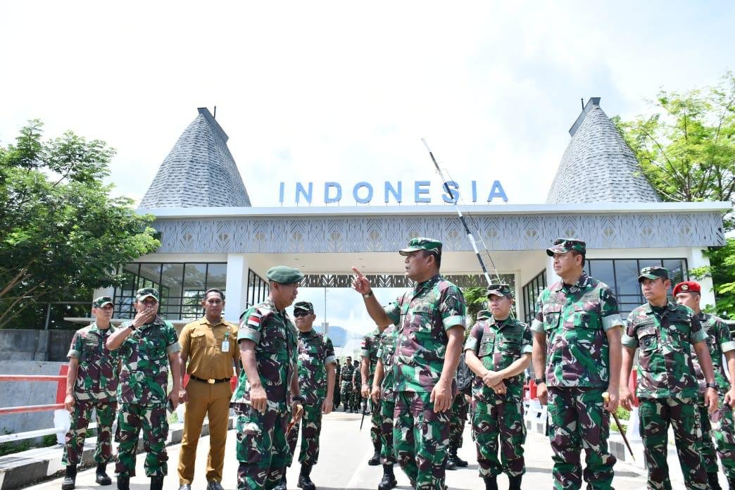 Kasum TNI Tinjau Pos Pengamanan di Perbatasan RI-Timor Leste