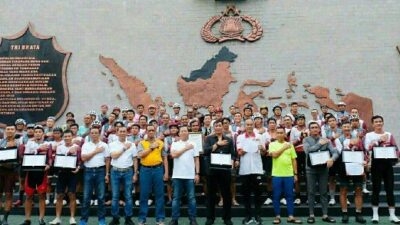 64 Peserta Tim Gowes Presisi Khatulistiwa Tiba di Akpol Semarang