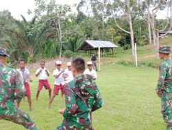 Satgas Yonif 126/KC Ajarkan Karate kepada Siswa SD di Perbatasan Papua
