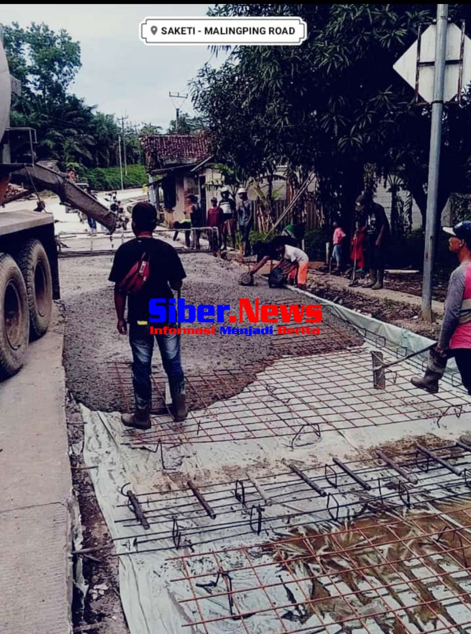 Pekerjaan Jalan Saketi-Malimping-Simpang Rp19 Miliar Diduga Tak Gunakan Besi Wearmes Sepenuhnya