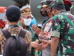 Dandim 1710/Mimika Sambut Kunjungan Wakil Presiden RI ke Kabupaten Mimika