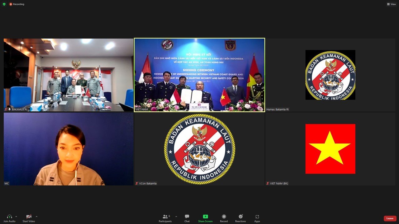 Bakamla RI dan Vietnam Coast Guard Kerja Sama Keamanan Maritim