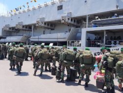 900 Personel Satgas Pamtas RI-PNG Yonif 122/TS dan 611/AWL Purna Tugas