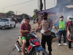 Polsek Cipocok Jaya Bagikan Masker dan Himbau Prokes Cegah Covid-19