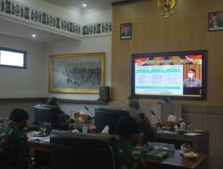 Pejabat Kodam XVII/Cenderawasih dan Polda Papua Hadiri Rapim TNI-Polri 2021